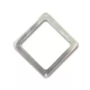 925 Sterling Silver Diamond spacer 24mm x1