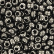 Preciosa Seed beads 9/0 2.5 mm - Dark Nickel x250g|raw }}