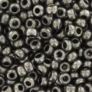 Preciosa Seed beads 9/0 2.5 mm - Dark Nickel x250g