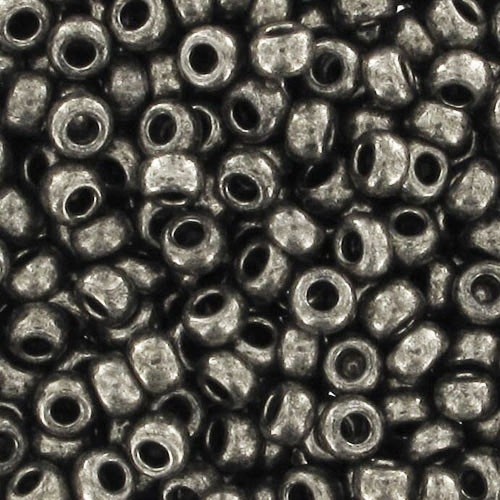 Preciosa Seed beads 9/0 2.5 mm - Dark Nickel x250g