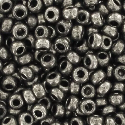 Preciosa Seed beads 9/0 2.5 mm - Dark Nickel x250g