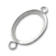 925 Sterling Silver Spacer with 18x13mm setting x1|raw }}