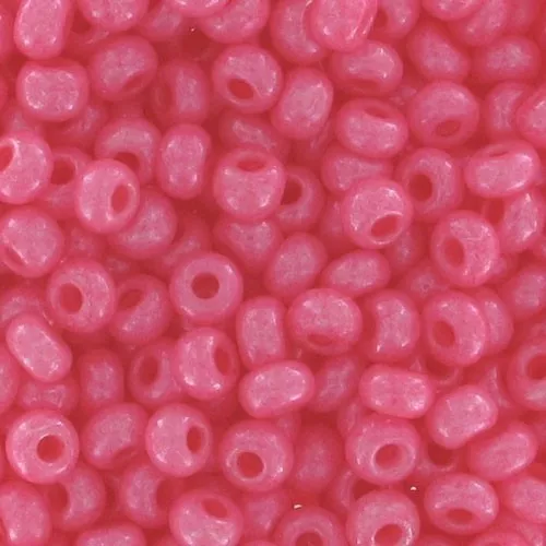 Preciosa Seed beads 9/0 2.5 mm - Opaque pink x250g