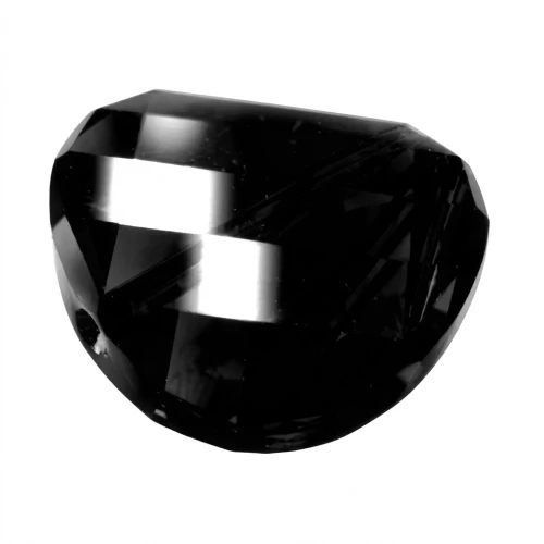 PureCrystal 5621 Twist bead 18mm Jet x1