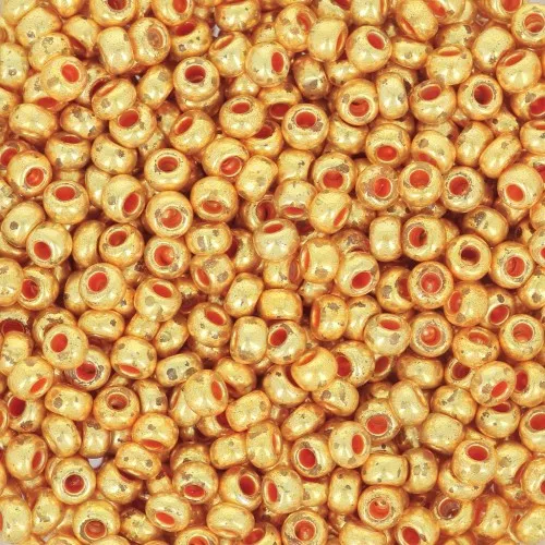 Preciosa Seed beads 9/0 2.5 mm - Metallic Gold x250g