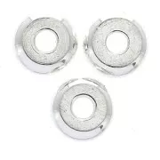 Heishi Spacer/connector rondelle beads 4x1.8 mm Fine silver plating x20