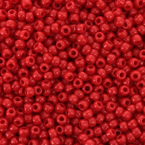 Toho Seed beads 11/0 TO11R45A - Opaque Cherry x8g