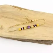 Mini-beads imitation hematite cubes 2x2 mm Light Copper x39 cm