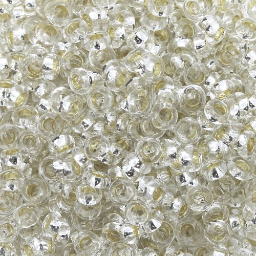 Toho seed beads Demi Round 8/0 TO8RPF21 - Silver Lined Crystal x5g