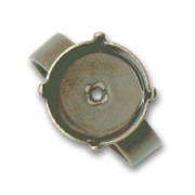 Ring base with 1122 14mm setting brass tone x1|raw }}