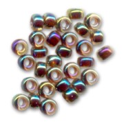 Miyuki Seed beads 15/0 357 - Root Beer Lined Light Topaz AB