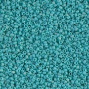 Miyuki Seed beads 15/0 412FR - Mat Op Turquoise Green AB