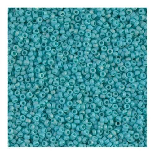 Miyuki Seed beads 15/0 412FR - Mat Op Turquoise Green AB