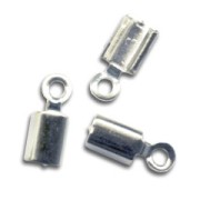 925 Sterling Silver Rounded end clip 2mm x10|raw }}