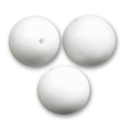 Round beads 10mm Opaque White x10|raw }}