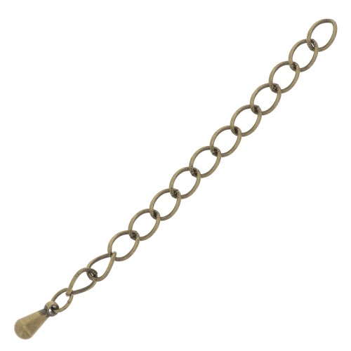 Bronze tone extension chain 50 to 60mm