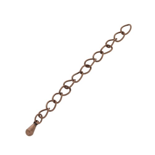 copper tone extension chain 50 to 60mm