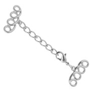 4-row clasp 22 mm - White Bronze x1|raw }}