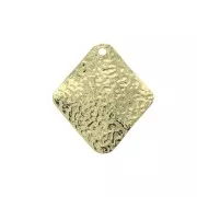Rhombus Hammered Sequin 17x19 mm Gold Tone x1