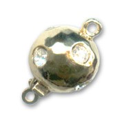 Clasp with PureCrystal strass 10mm Gold tone