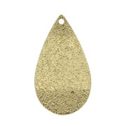 Drop Hammered Sequin 14x26.5 mm Gold Tone x1|raw }}