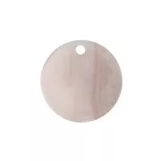 Round plexiglass sequin 19 mm Marbled Effect / Beige x1