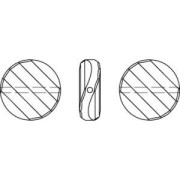 PureCrystal 5621 Twist bead 18mm Crystal Copper x1