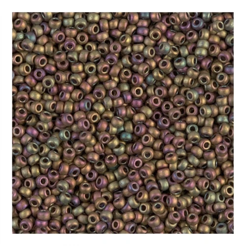 Miyuki Seed beads 15/0 2035 - Metallic Khaki Iris Mat