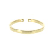 Fine ring with 2 holes to decorate Size 60 Gold Plated 3 microns x1|raw }}
