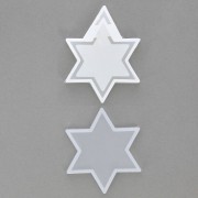 Shaker Silicone mold in 2 parts - Star of David shape -  Resin x1