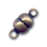 Magnetic clasp 11x5 mm Bronze tone x1|raw }}