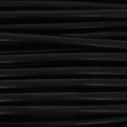 Genuine european leather cord 5.5 mm Black x 1m