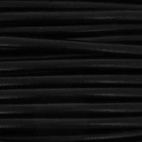 Genuine european leather cord 5.5 mm Black x 1m