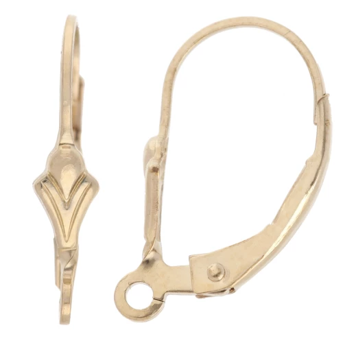 Lilies 16 mm - Gold filled (gold laminate) x2