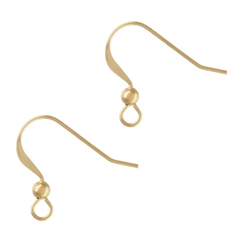 Gold filled 15mm Earwires x2