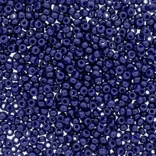 Miyuki Duracoat seed beads 11/0 4494- Opaque Dyed Indigo Navy Blue x8g