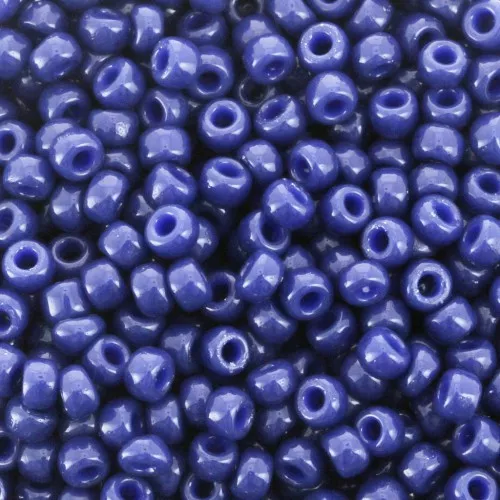 Miyuki Duracoat 8/0 Seed Beads 4493 - Opaque Dyed Navy Blue x8g