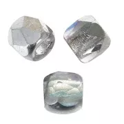 True 2 mm Facets - Crystal Silver Rainbow x50