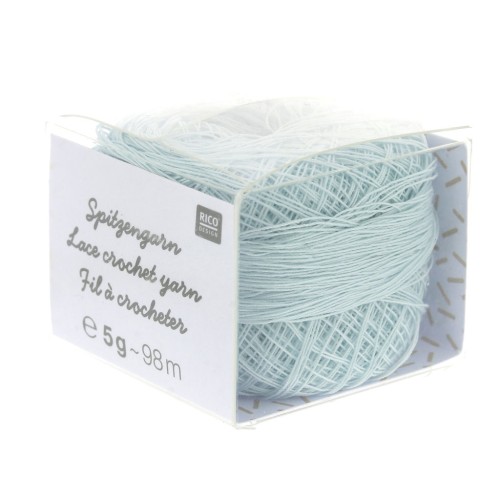 100 % lace crochet yarn - Rico Design - Special Lace - Light Blue x 5g