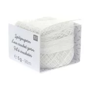 100 % lace crochet yarn - Rico Design - Special Lace - White x 5g