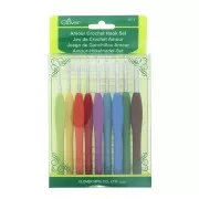 Clover - Amour 9 Crochet Hook Set - For yarn and thread 2 to 6 mm x1