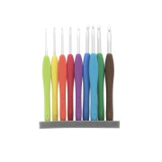 Clover - Amour 9 Crochet Hook Set - For yarn and thread 2 to 6 mm x1