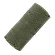 Linhasita waxed thread spool for micro macramé 0.75 mm - Military Green (90) x228m