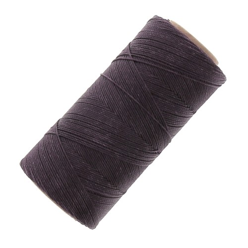 Linhasita waxed thread spool for micro macramé 1 mm - Smoky Purple (211) x168m