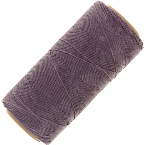Linhasita waxed thread spool for micro macramé 0.5 mm - Mauve (232) x335m