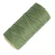 Linhasita waxed thread spool for micro macramé 0.5 mm - Military Green (90) x335m