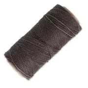 Linhasita waxed thread spool for micro macramé 0.5 mm - Chestnut (207) x335m