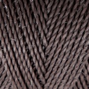 Linhasita waxed thread spool for micro macramé 0.5 mm - Chestnut (207) x335m