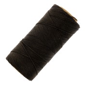 Linhasita waxed thread spool for micro macramé 0.5 mm - Dark Brown (205) x335m