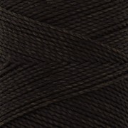 Linhasita waxed thread spool for micro macramé 0.5 mm - Dark Brown (205) x335m